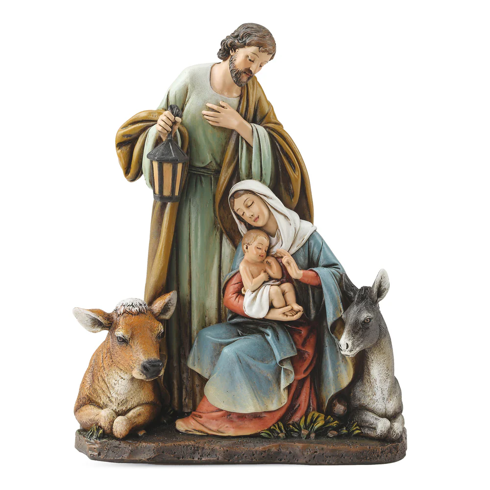 Sagrada Familia, con animales 19 cm