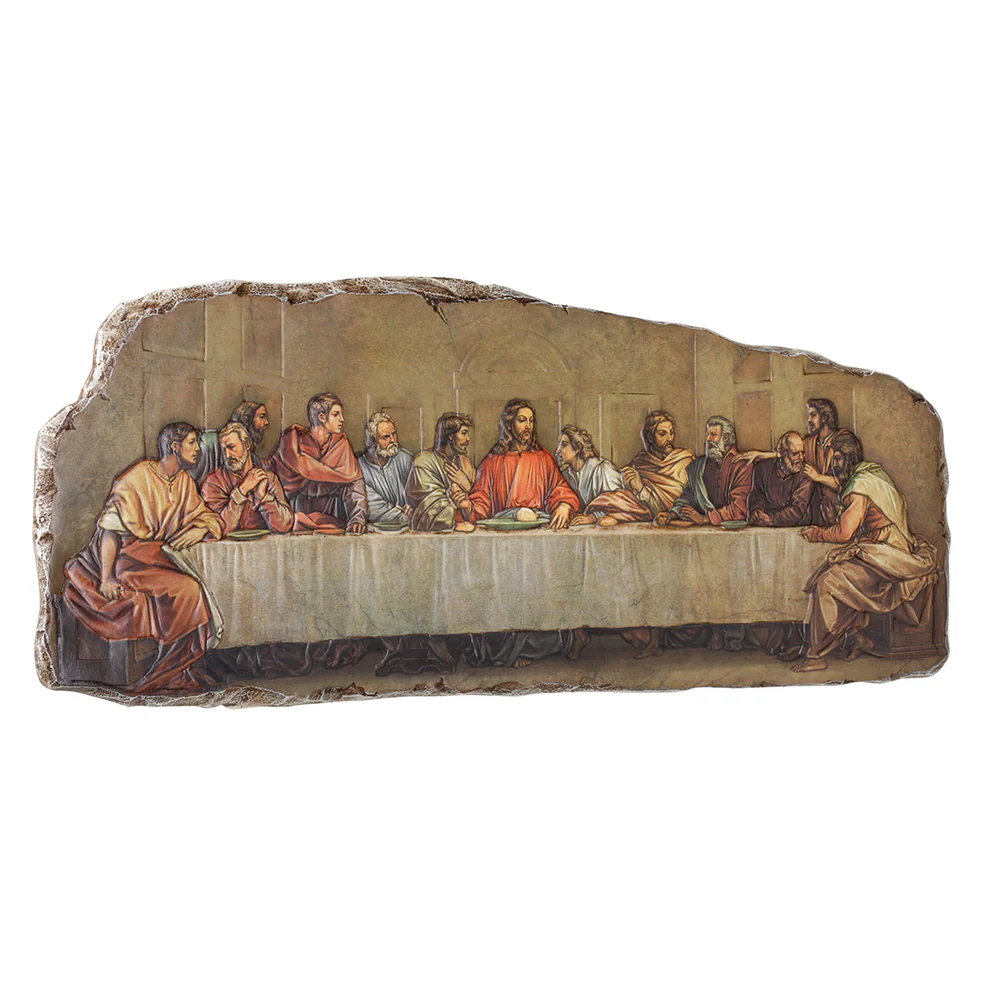 Placa de piedra, La Última Cena para colgar 20 cm