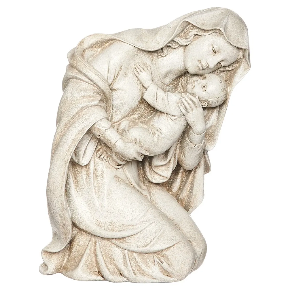 Virgen hincada para exteriores 34 cm