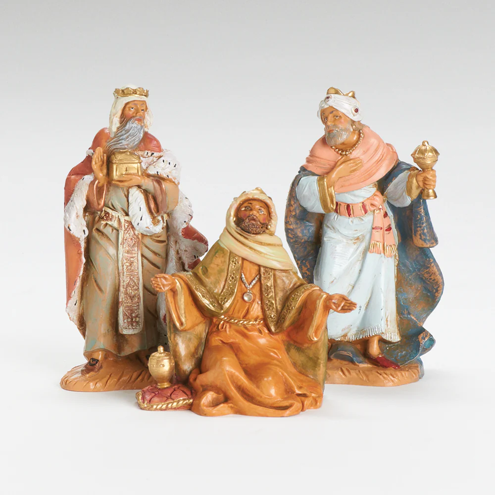 Reyes Magos 3 piezas, escala 5 pulgadas