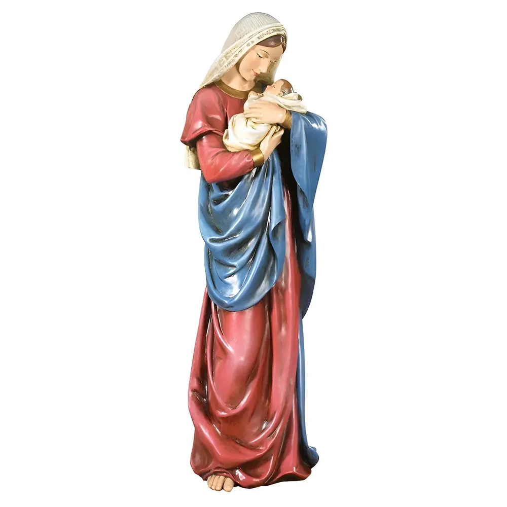Virgen besando al Niño Jesús 18 cm