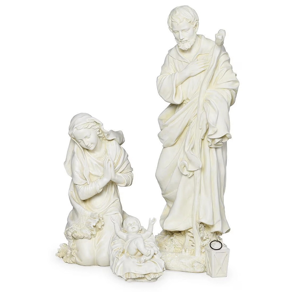 Sagrada Familia marfil 3 piezas 69 cm