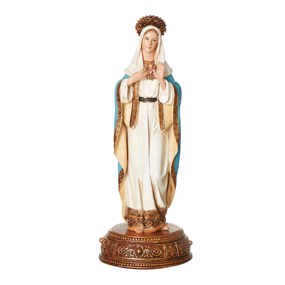 Inmaculado Corazón de María con Alhajero 27 cm