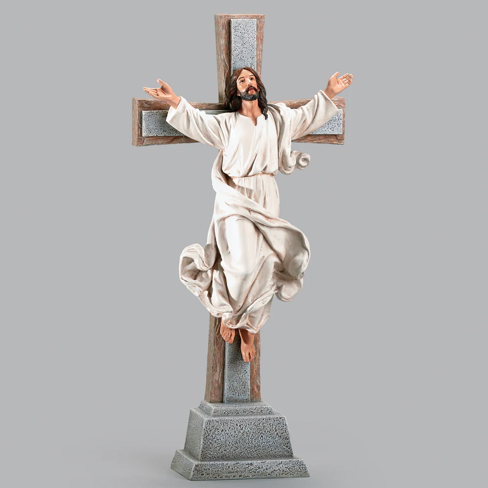 Crucifijo de Cristo Resucitado 38 cm