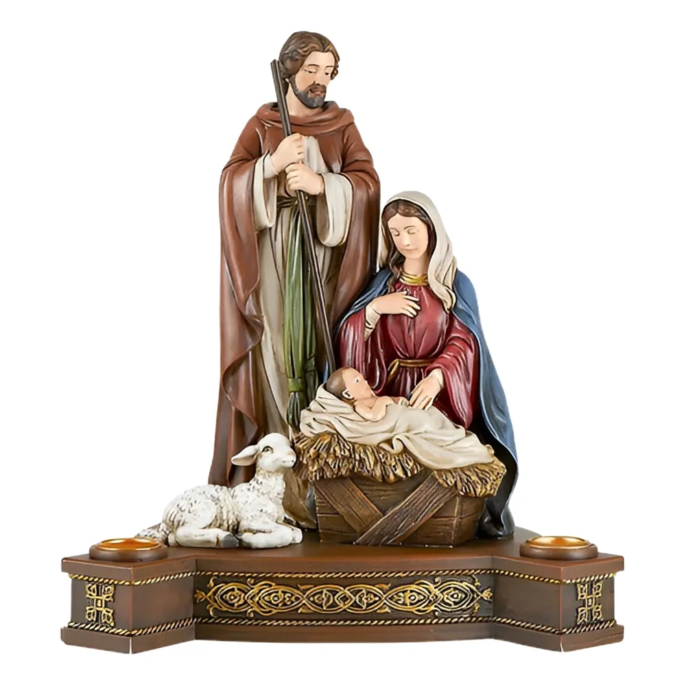 Corona de Adviento Sagrada Familia Nacimiento 25 cm