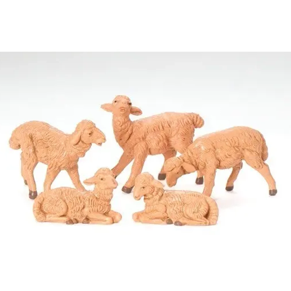 Ovejas 5 piezas, Escala 5 pulgadas