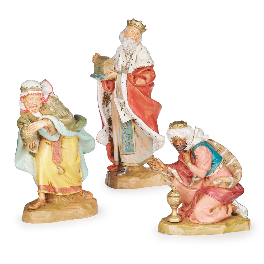 Reyes Magos 3 pzas, Escala 7.5 pulgadas