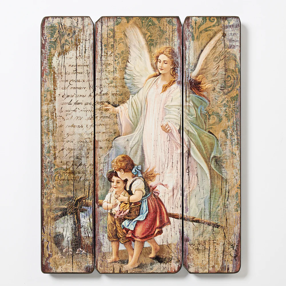 Retablo Angel de la Guarda 38 cm