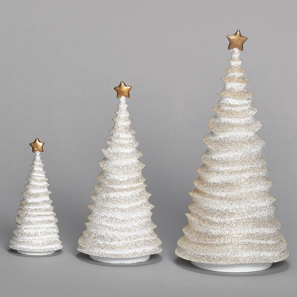 Árbol Navidad 3 Piezas 34 cm, Roman Christmas, Poliresina
