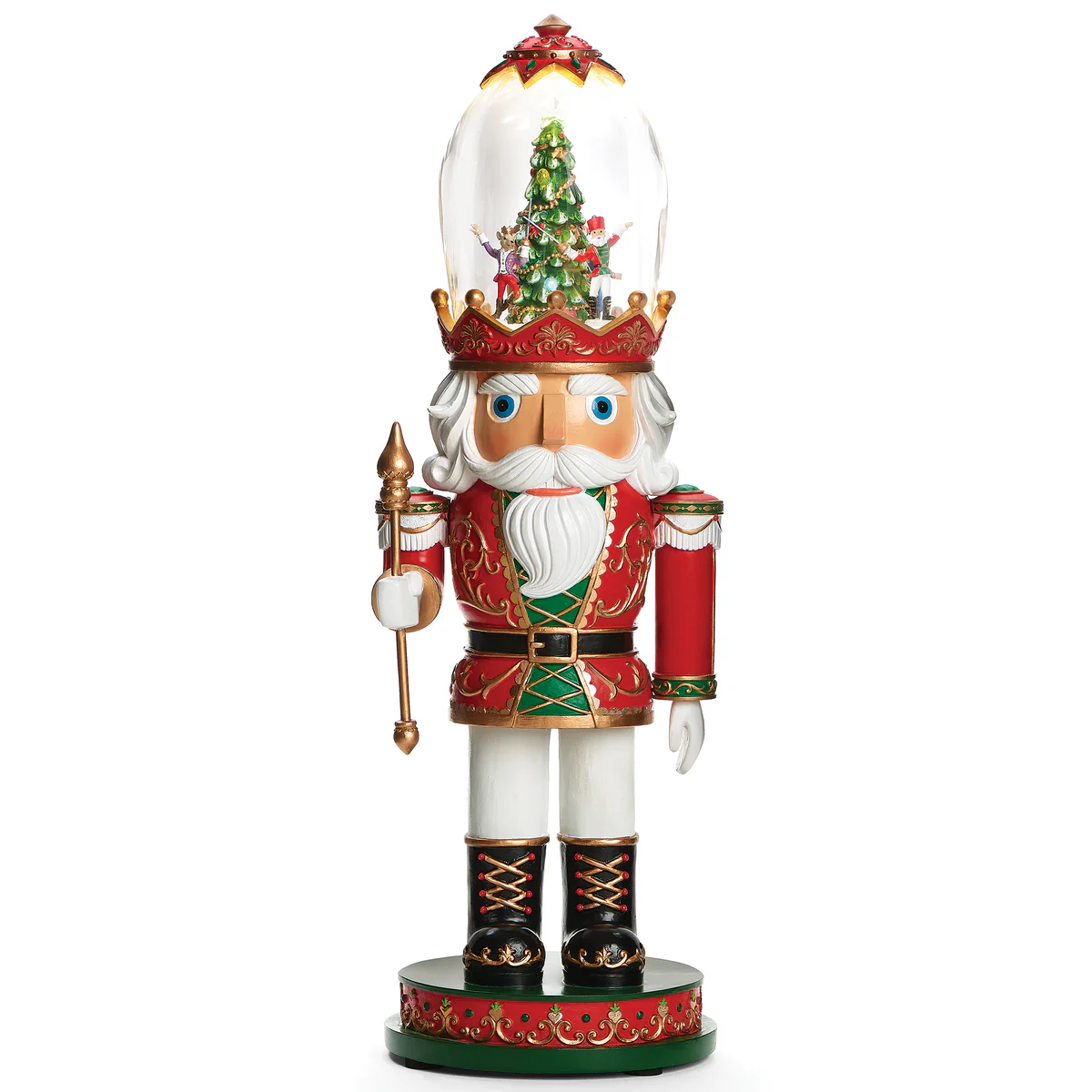 Cascanueces 41 cm Musical, con Luz LED y Movimiento, Roman Inc