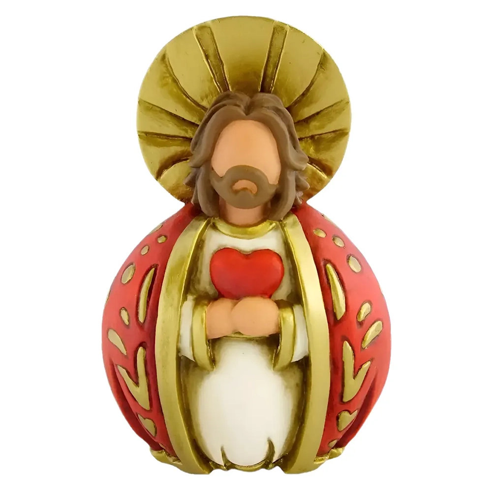 Sagrado Corazón de Jesús 9 cm, Dari & Alice, Poliresina