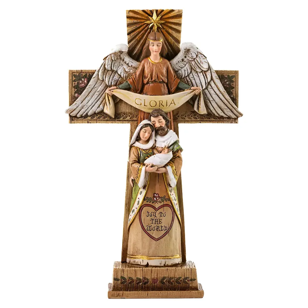 Crucifijo con Base Nacimiento de Jesús 22 cm, Christian Brands