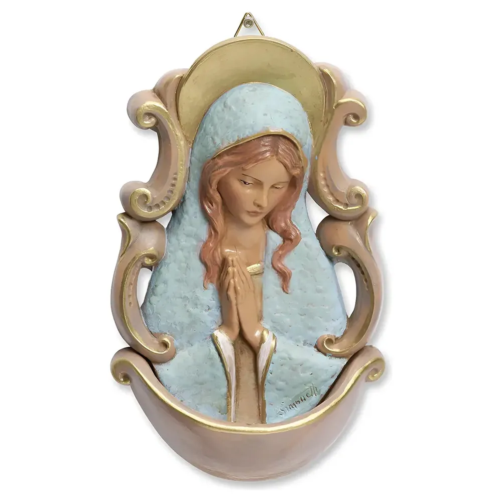Virgen María 15 cm, Fuente de Agua